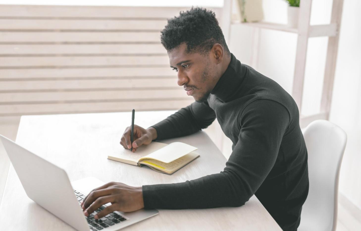 Students collaborating on development project